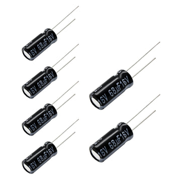 Replacement for 6 pcs FR Series Capacitors 16V 68uf Ultra Low ESR by Panasonic – Aluminum, Pack of 6, Model Panasonic FR Series