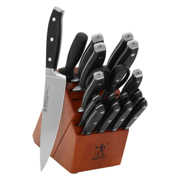 Forged Premio 18-pc Knife Block Set - Cherry by HENCKELS – 18-pc, German Stainless Steel, Cherry, Model 1024200