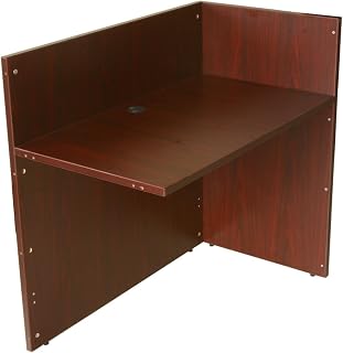 Boss Office Products N180-M Reception Return Shell in Mahogany