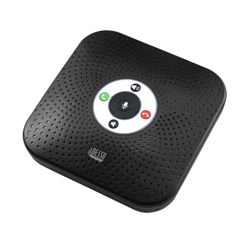Conference Microphone Speaker by Adesso – 2.36" x 2.36" x 16.96", Black, Model XTREAM S8