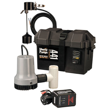 Battery Back-Up Emergency Sump Pump System by Liberty Pumps – one-size, Black