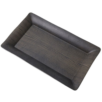 American Metalcraft Rectangular Walnut Melamine Platter - 18"L x 8 1/4"W x 1 1/2"H by AMERICAN METALCRAFT INC – Large, Melamine, Walnut, Model 704339952490