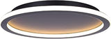 Canarm Gavyn 20-Inch LED Flush Mount Ceiling Light, Matte Black Finish, Dimmable with 3CCT Color Temperature Switch, Modern Lighting for Bedroom, Kitchen or Living Room
