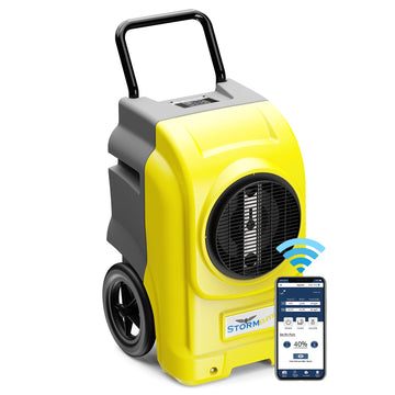 270 PPD LGR Commercial Dehumidifier with Pump by ALORAIR – Large, 270.0 pints, Plastic, Yellow, Model Storm Elite