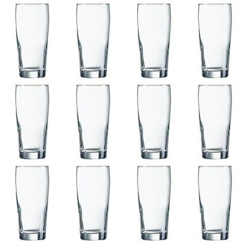 Beer Glasses Willi Bec 12 Units (33 cl) by Arcoroc – 330 milliliters, Glas, Durchsichtig, Pack of 12, Model S2703721