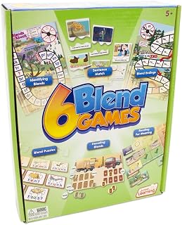 Junior Learning JL410 6 Blend Games,Multi, Medium