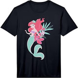 Disney The Little Mermaid Tropical Kawaii Ariel Floral Performance T-Shirt