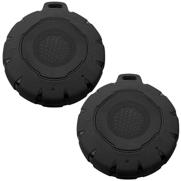 : Pocket Size Wireless Bluetooth Water Resistant Speaker 2 Pack by Buffalo Tools – Black, Model SPEAKERX7SET