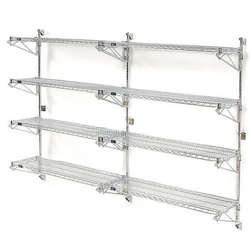 Poly-Green Wall Mount Wire Shelving by Nexel – Alloy Steel, Green