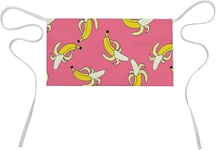 Daisy Flower Blue Waist Apron Short Waitress Server Apron Chef Half Apron