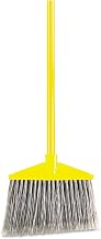 Rubbermaid Commercial 6375 10-1/2" Sweep Face, Gray Color, Polypropylene Fill Flagged-Tip Angle Broom with Vinyl Coated Metal Handle