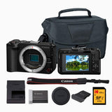 EOS R50 V Mirrorless Camera with Memory Card and Camera Bag Bundle by Canon – Black, Model CAER50V-K1