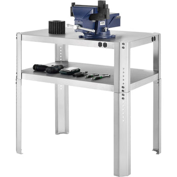 Adjustable Height Machine Stand by Global Industrial – 430 Stainless Steel, Silver, Model 254846-SS403