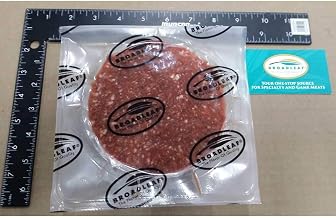 Broadleaf 2:1 Round Bison Patty, 8 Ounce -- 20 per case.