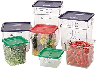 Cambro 12SFSCW135 Camwear Square 12 Quart Clear