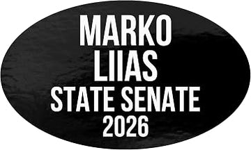 Marko Liias Sticker Car Bumper 2026 for State Senate Washington Vote