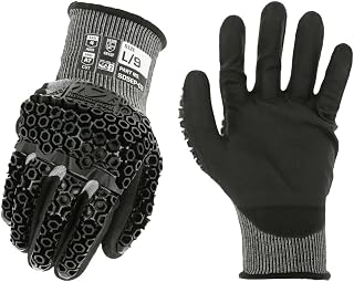 Mechanix Wear ANSI A7 Cut Resistant Nitrile Coated SpeedKnit M-Pact Heavy Duty Work Gloves - Touch Capable, D3O Technology,D3O Technology, High Abrasion Resistant (Gray, X-Large)
