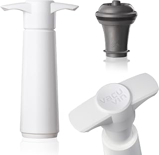 Vacu Vin Wine Saver Preserver Pump and Stopper White2