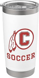 Carlisle High School Blue Aces Soccer Stainless Steel Insulated Tumbler