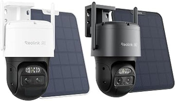 REOLINK TrackMix 4K Dual-Lens PTZ Solar Security Cameras Wireless Outdoor, 2 Pack