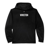 WINSTON Performance Hoodie by WINSTON Name Text Desings – Polyester, Black, Model T3QEAW7AKJ4