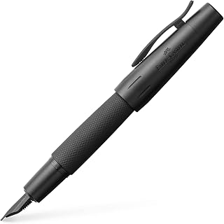 Faber-Castell e-motion Fountain Pen, Pure Black - Broad