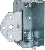 RACO 540 Switch Box with B-Type Bracket, 2-1/2-Inch Depth, Non-Metallic Sheathed Cable Clamps and 1/2-Inch Knockout (Pack of 50)