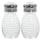 Beehive Collection Glass 2 Oz Salt/Pepper Shakers by Tablecraft – 2.0 ounces, Glass, Clear, Pack of 12, Model BH2