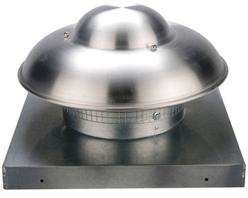 Axial Exhaust Fan by Continental Fan – 19"L x 19"W x 11.8"H, Aluminum Blades w/ Steel Guards, Silver, Model RMD-10-11