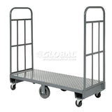 Steel Deck High-End Narrow Aisle U-Boat Platform Truck 60 x 16 1500 Lb. Capacity by Global Industrial – 16"L x 16"W x 63"H, 1500.0 pounds, Steel Deck, Grey, Model 330034
