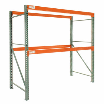 Teardrop Pallet Rack Starter Unit by Global Industrial – Steel, Orange, Model 796610N