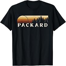 Packard, WA Vintage Evergreen Sunset Eighties Retro T-Shirt