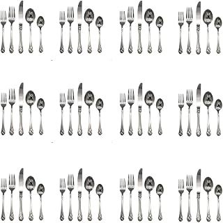 Mikasa Sweet Pea 18/8 Stainless Steel 60pc. Flatware Set (Service for Twelve)