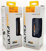 Continental Ultra Sport III - Black - Road Bike Tire | Versatile Road Tire with Modern Tread Design - E25 Ebike Rated - PureGrip, 2 Pack