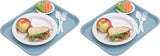 Carlisle FoodService Products CT101459 Café Standard Cafeteria/Fast Food Tray, 10" x 14", Slate Blue (Pack of 2)