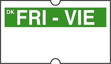 DayMark Safety Systems IT120468-5-FRI DissolveMark Date Coder, Label, Friday for DM4 SpeedyMark 20 2-Line Marking Gun (Pack of 8 Rolls)