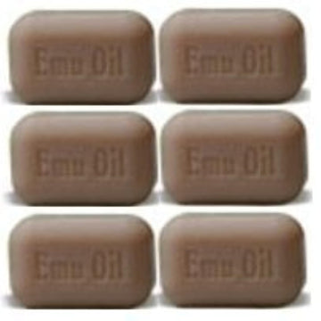 SOAP WORKS Emu Oil Soap Bar by THE SOAP WORKS – 6 Count (Pack of 1), Model SOAP WORKS Emu Oil Soap Bar SIX BARS