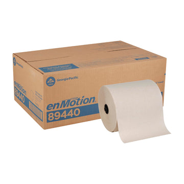 enMotion Georgia‑Pacific (by GP PRO) 8 in 700 Linear Feet Recycled Paper Towel Roll, Brown, 6‑Roll Case Paper Towel Rolls, 89