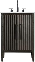 ELEGANT Kitchen and Bath 24 inch Single Bathroom Vanity in Chocolate Oak