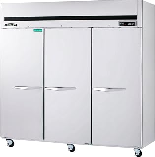 Kool-It KTSR-3 81-1/10" Three-Section Triple-Door Reach-in Refrigerator, 67 Cubic Feet