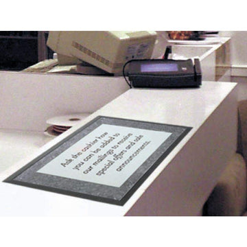 Deskwindo Counter Mat by SPECTRUM DIVERSIFIED DESIGNS, INC. – Plastic, Black, Model 75-85PP