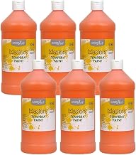 Handy Art Little Masters Tempera Paint, Orange, 32 oz. Bottle, Pack of 6 (RPC203715-6)