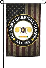 US Chemical Corps Vietnam Service Combat Retired Double Sided Flag Outdoor Indoor Lightweight Garden Decor90