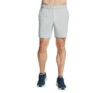 Men's Go Stretch Ultra 7" Inch Active Short by Skechers – Nylon Blend, Cement, Model SH2