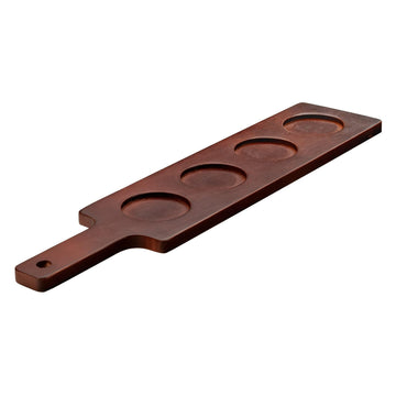 Glassware Wood Beer Flight Serving Paddle by Libbey – 0.27 liters, Wood, Brown, Pack of 12, Model 96381