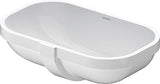 Duravit D-Code 20-5/8" Oval Ceramic Undermount Bathroom Sink with Overflow