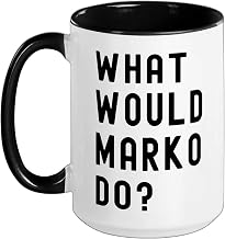 What Would Marko Do? Ceramic Mug, Black/White, 15oz
