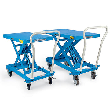 Self-Elevating Mobile Positioners - 220- to 880-Lb. Capacity by BISHAMON – Blue, Model ESX40