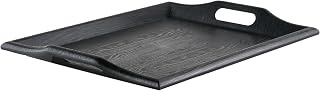 G.E.T. RST-1815-1-BK Coffee Table/Ottoman Tray with Handles, 18" x 14", Black