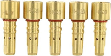 5 Welding Nozzles for Lincoln for Magnum PRO 250A 350A, Brass Gas Diffuser | 1.Brass build 2.Stable gas flow 3.Good seal 4.MIG consumable 5.5pcs kit
